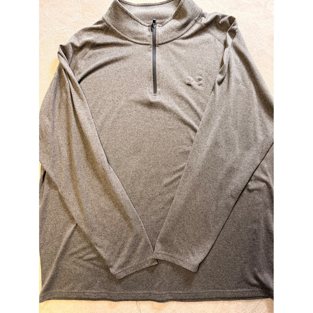 Under Armour Men's 2XL Gray Quarter Zip Pullover